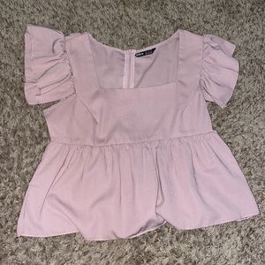 Soft pink blouse size small
